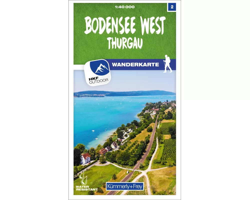 Kümmerly+Frey Wanderkarte 2 Bodensee West, Thurgau 1:40.000