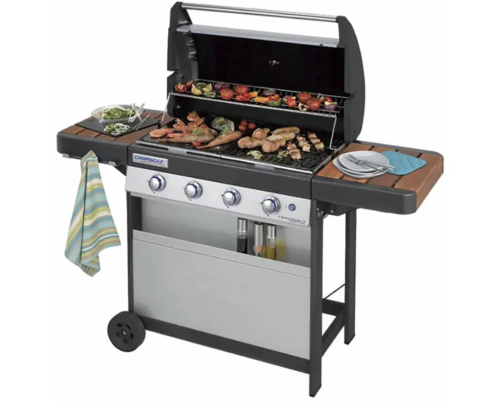 CAMPINGAZ Gasgrill BBQ 4 Series Woody L PLUS