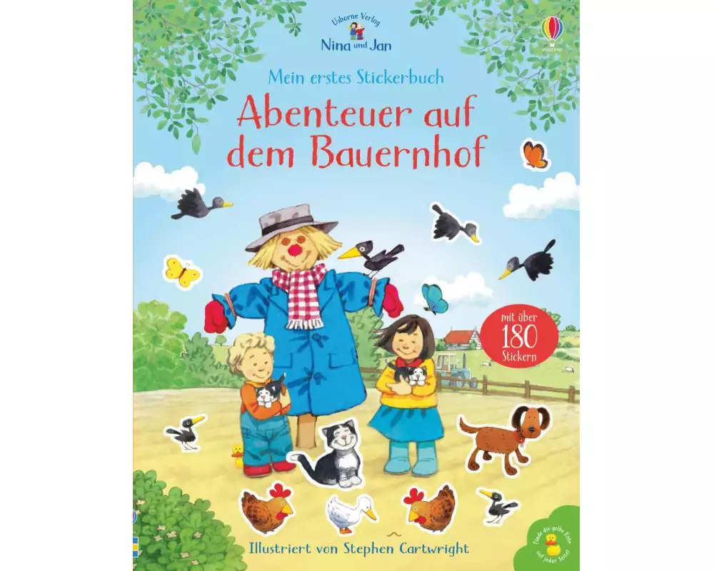 Nina und Jan - Mein erstes Stickerbuch: Abenteuer auf dem Bauernhof