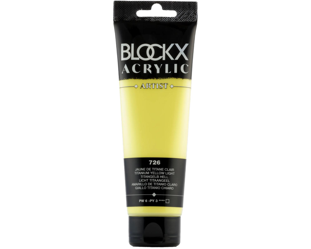 BLOCKX Acrylfarbe 120ml 60726BXC titangelb hell