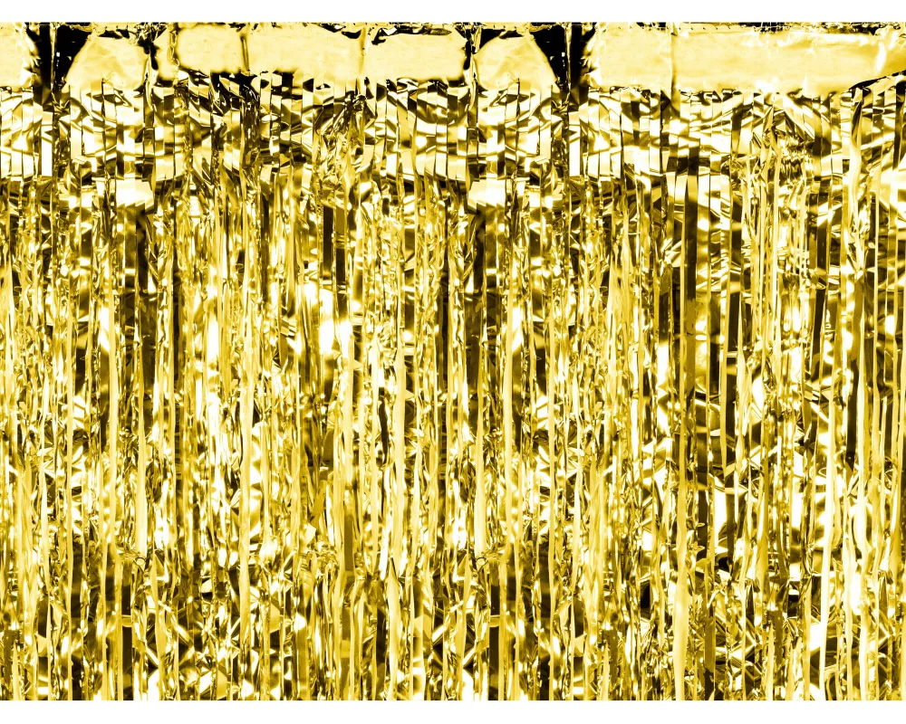 PARTYDECO Partyvorhang 100x200cm CRT3M-019 Metallic gold