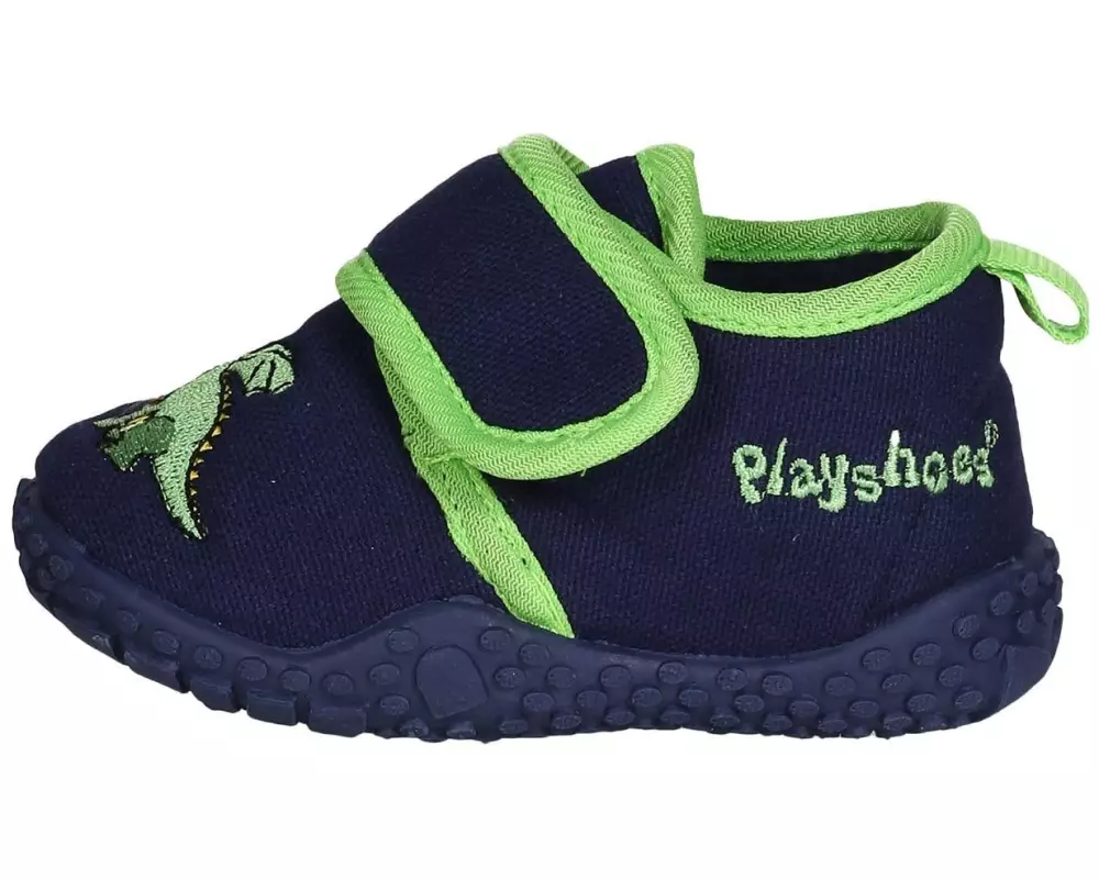Playshoes Hausschuhe Drache Gr. 22/23, Gr. Marineblau