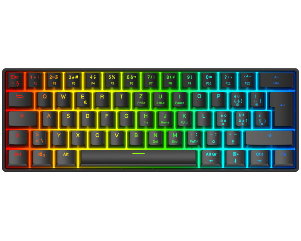 DELTACO Gaming-Tastatur GAM-175-C Hot-Swap Schwarz