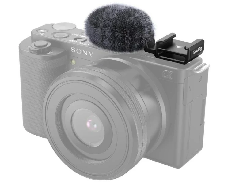 Smallrig Adapter Cold Shoe mit Windschutz für Sony ZV