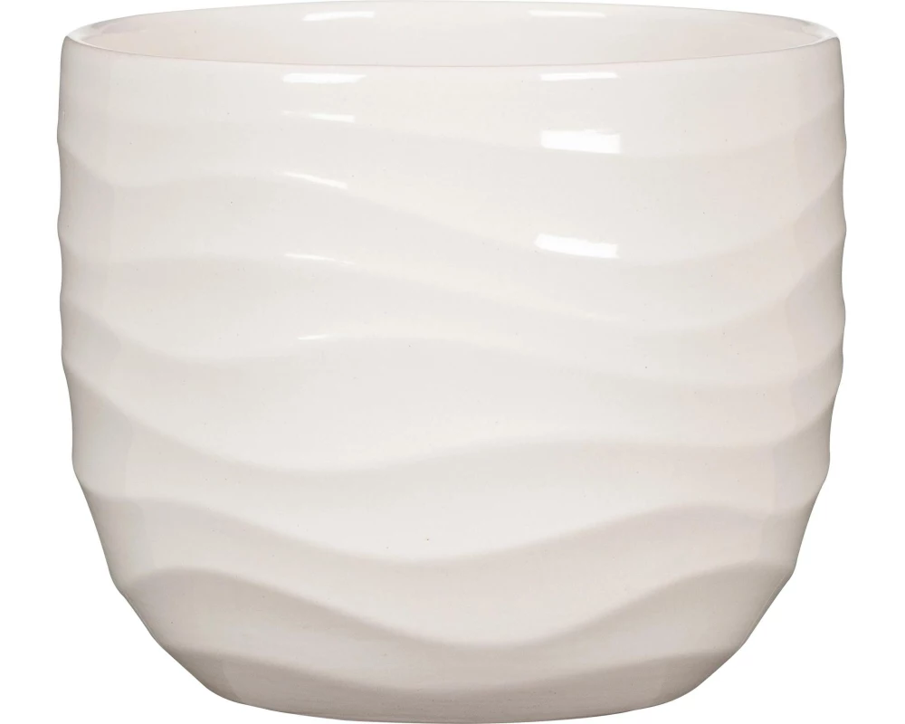 scheurich Blumentopf Breeze Bone White, 24 cm