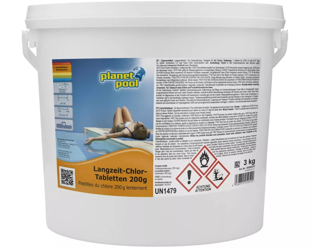 Planet Pool Langzeit-Chlor-Tabletten 200 g / 3 kg