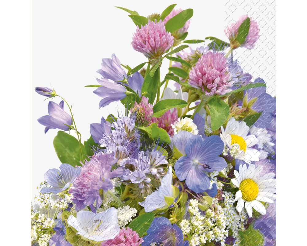 STEWO Serviette Erika 33x33cm 2572623236 lila hell 20 Stück