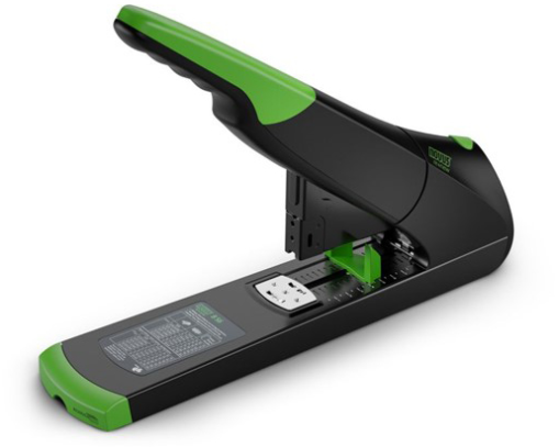 NOVUS Blockheftgerät B56 re+new B56 023-0066 schwarz/grün, 200 Blatt