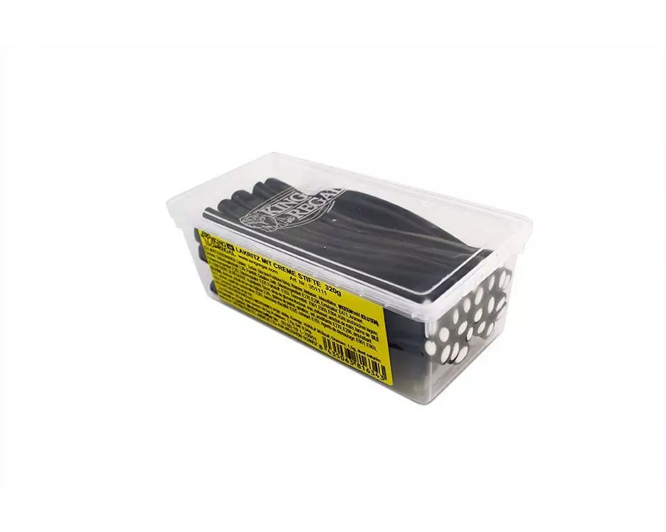 King Regal Gummibonbons Mini Lakritzstifte mit Creme 320 g