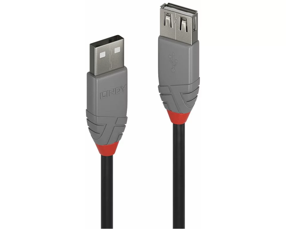 LINDY Anthra Line USB Cable, USB 2.0, USB/A-USB/A M-F, 2m