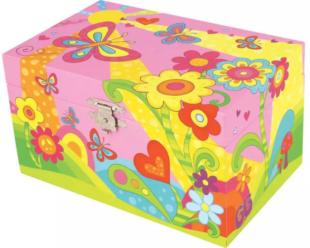 Goki Musikspieldose Schmetterlingswiese Melodie: Over the Rainbow