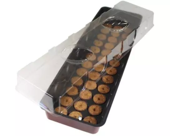 Windhager Fensterbank-Treibhaus mit 36 Quell-Tabs