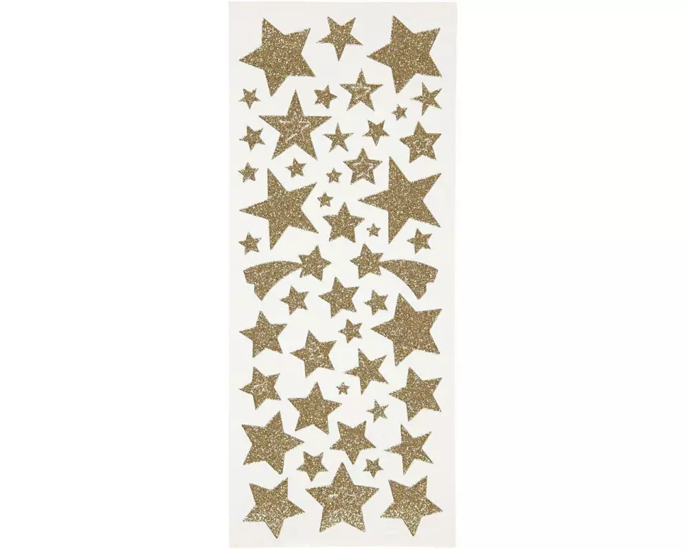 Creativ Company Weihnachtssticker Glitzer, Sterne