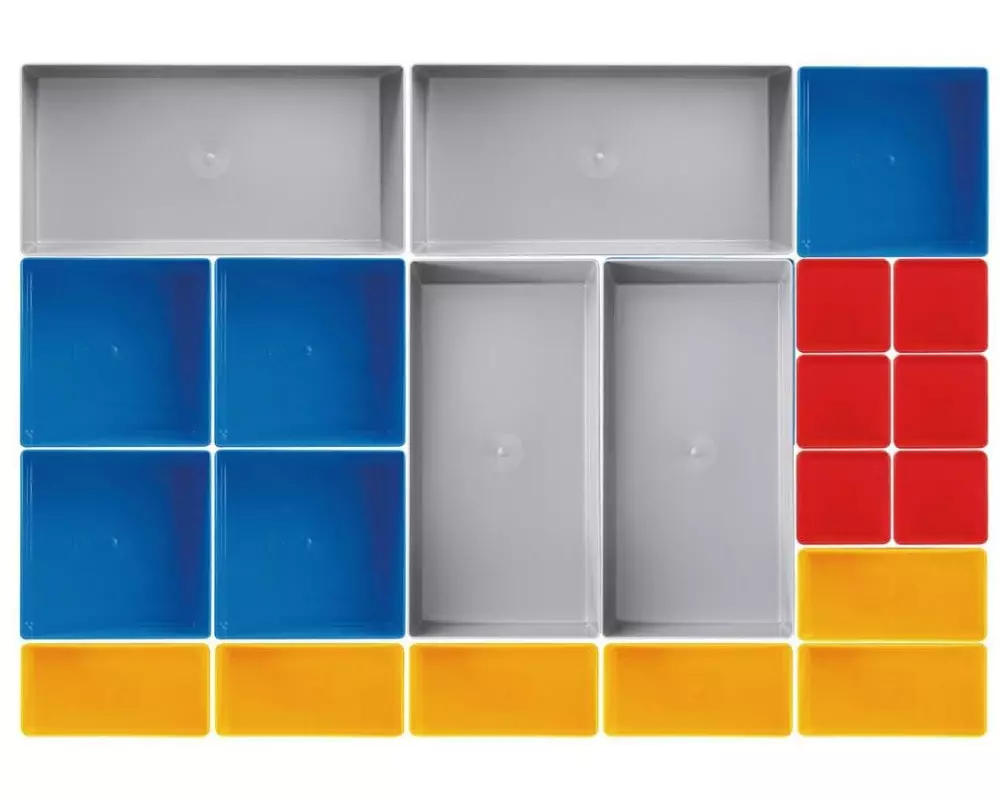 Kraftwerk Einsatzboxen-Set, 21-teilig, 45 mm hoch