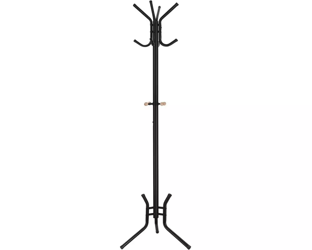 Songmics Garderobenständer 8 Haken, Schwarz