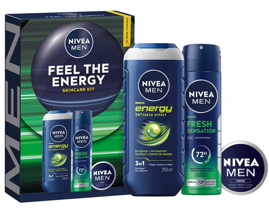NIVEA MEN Geschenkset Feel the Energy 3-teilig