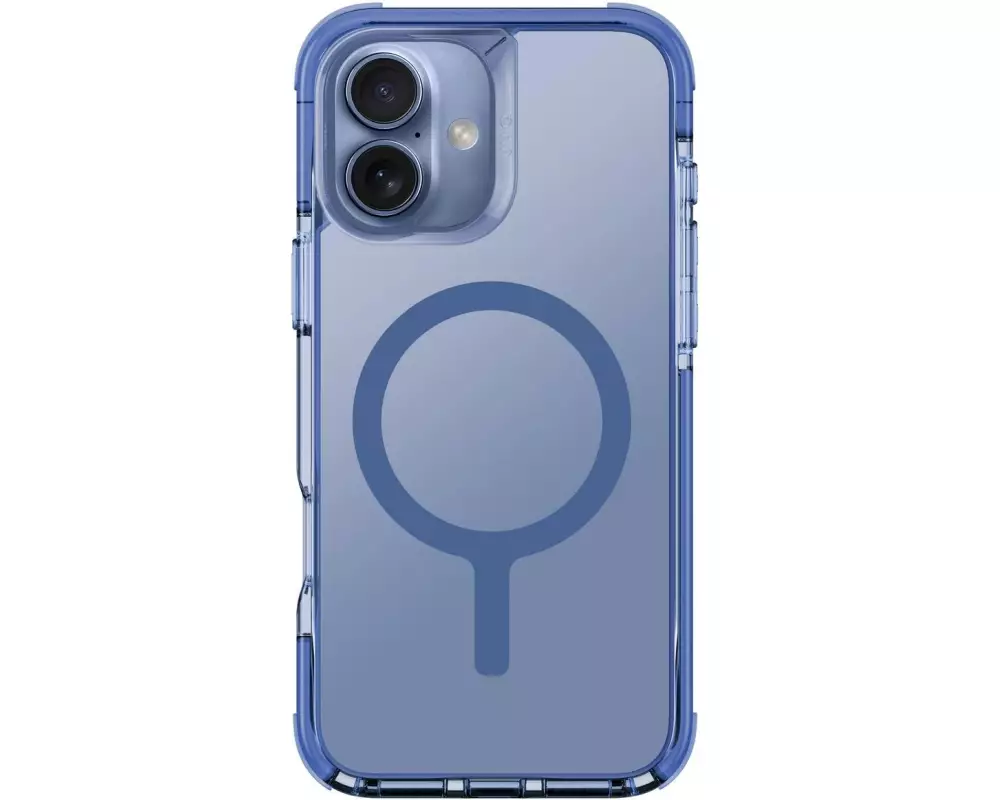 Uniq Back Cover Combat Hybrid iPhone 16 Maglick Blau