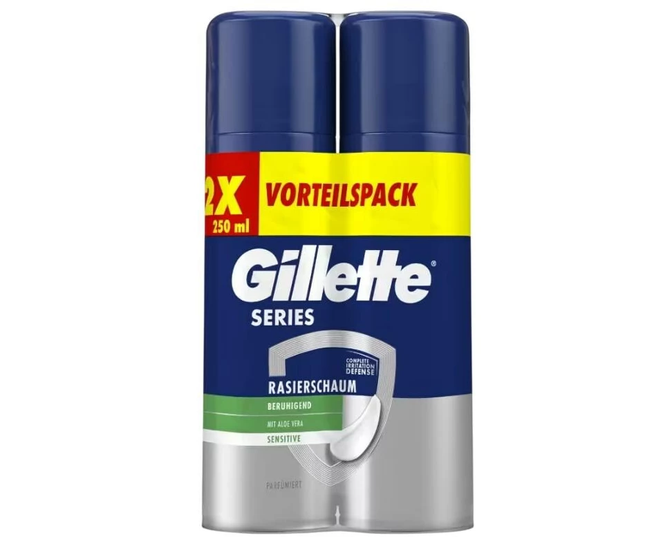 Gillette Rasierschaum Duo Pack Series Sensitive 2 x 250 ml