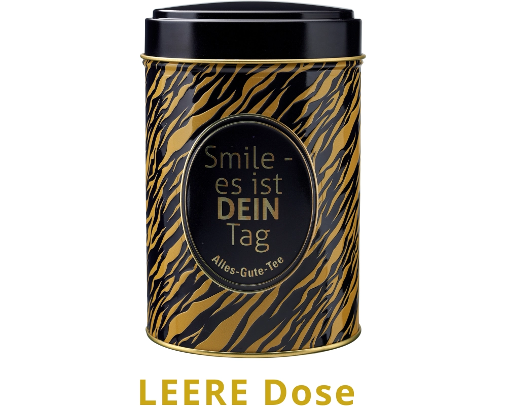 ROOST Teedose 1903 leer, Smile - es ist DEIN Tag