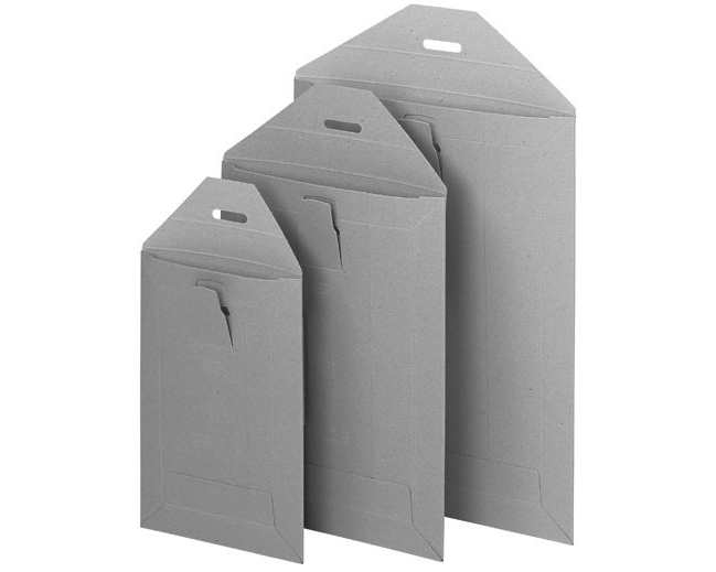 BRIEGER Versandtaschen 357x480mm 54132 grau, 500g 50 Stück