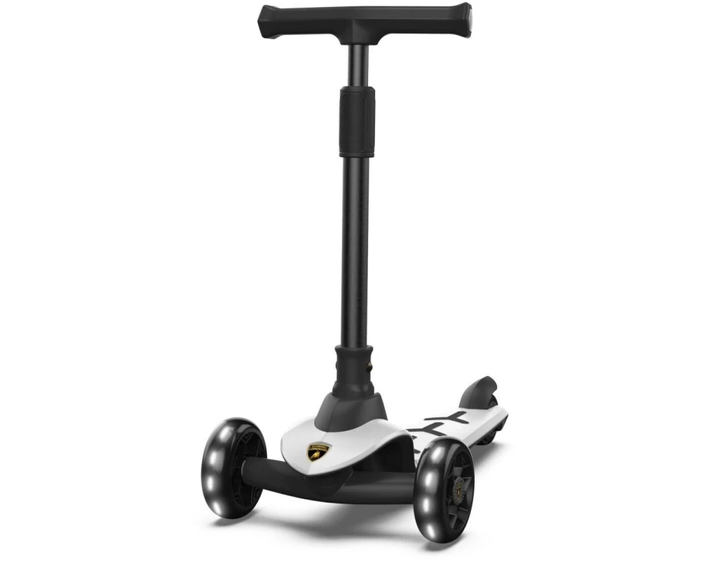 Kidiyana Scooter weiss, mit Leuchträdern