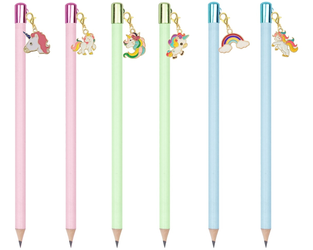ROOST Bleistift Einhorn Anhnänger HB TSKY-P2504 assortiert