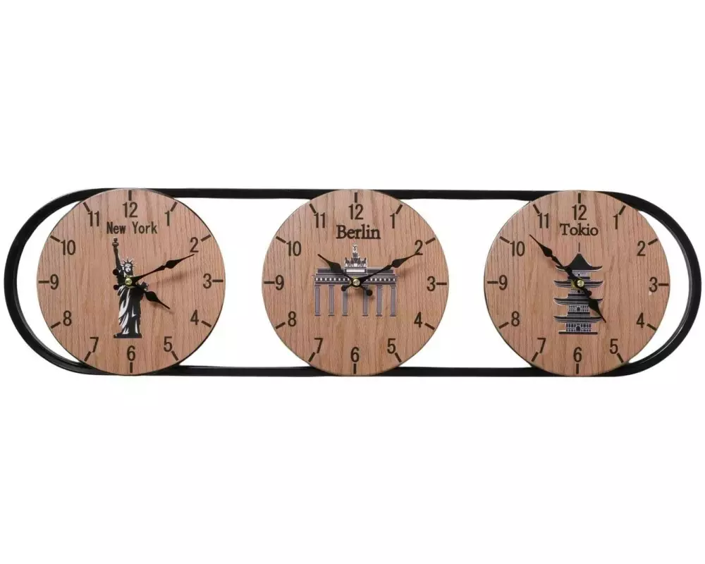 Boltze Wanduhr Tempus Nature/Schwarz