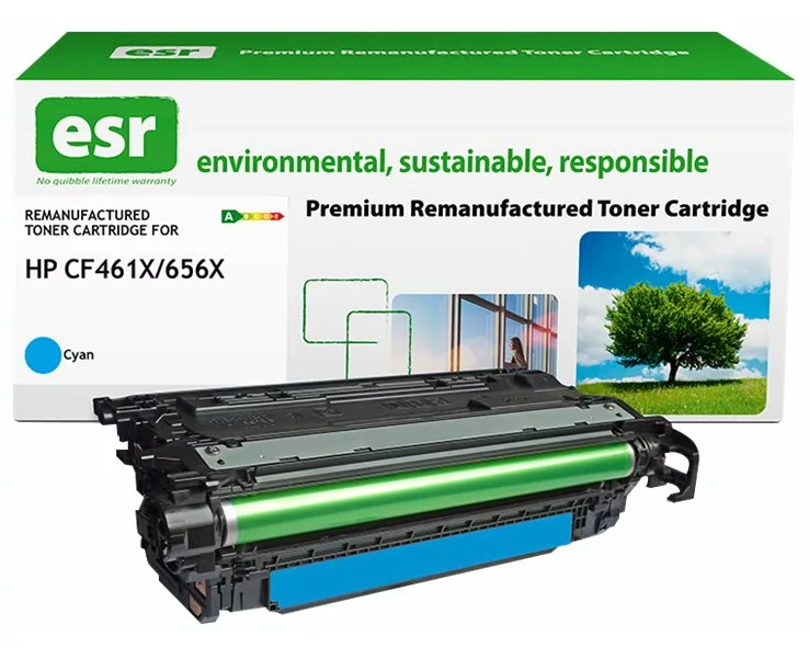 ESR Toner cartridge compatible with HP CF461X cyan High Capacity remanufactured 22.000 pages