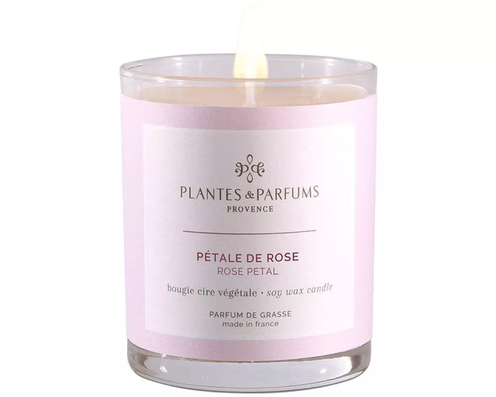Plantes & Parfums Duftkerze Pétale de Rose 180 g