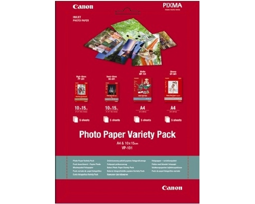 Canon VP-101 Photo Paper Variety Pack 4x6” and A4