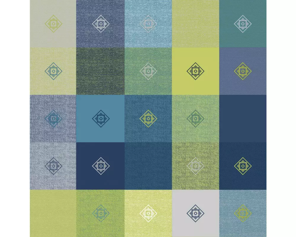 d-c-fix Tischdecke Manhattan Victor Rund, Ø 150 cm, Blau