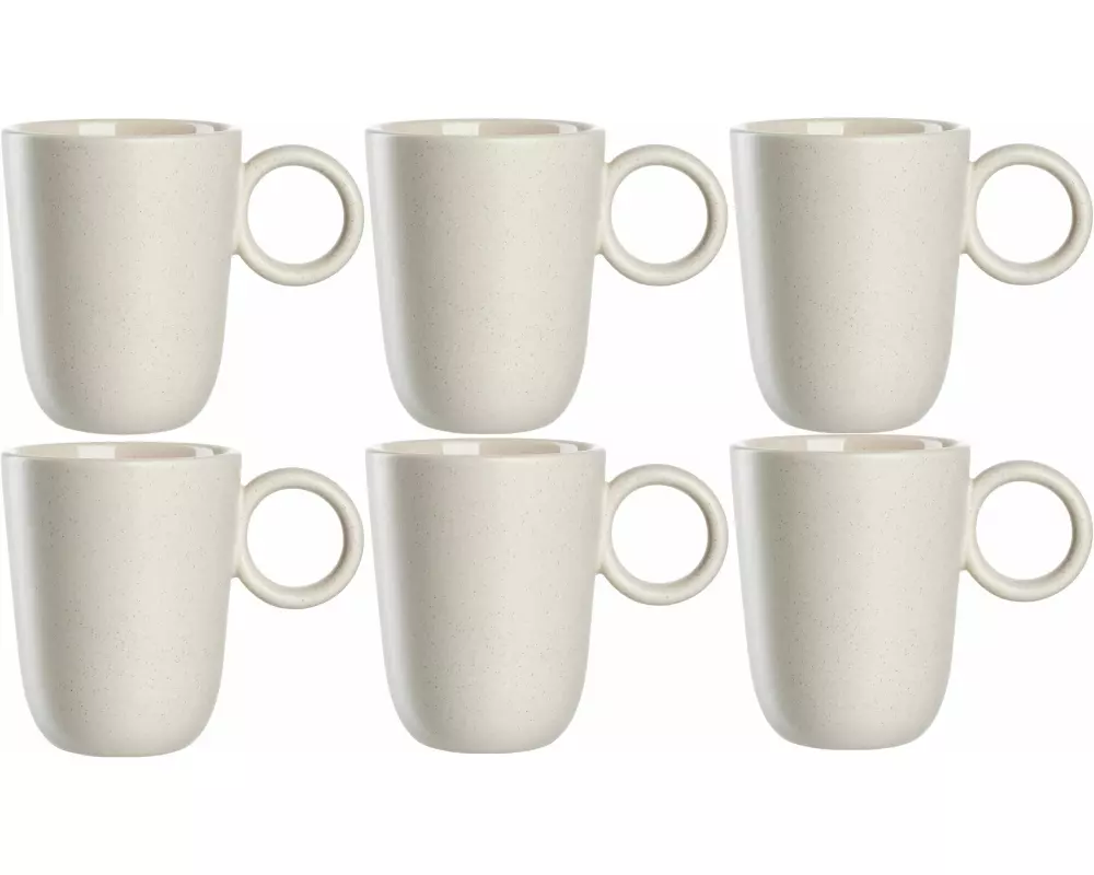 Leonardo Kaffeetasse Roma 400 ml, 6 Stück, Weiss