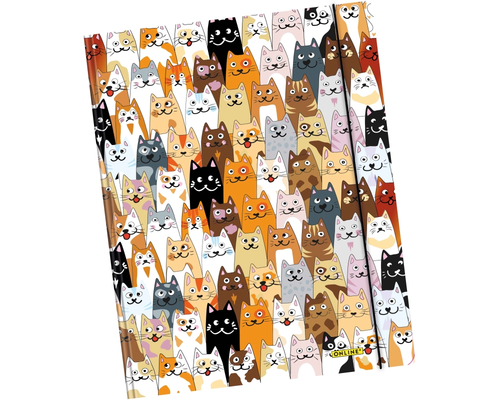 ONLINE Gummizugmappe A4 10115/6 Fluffy Cats