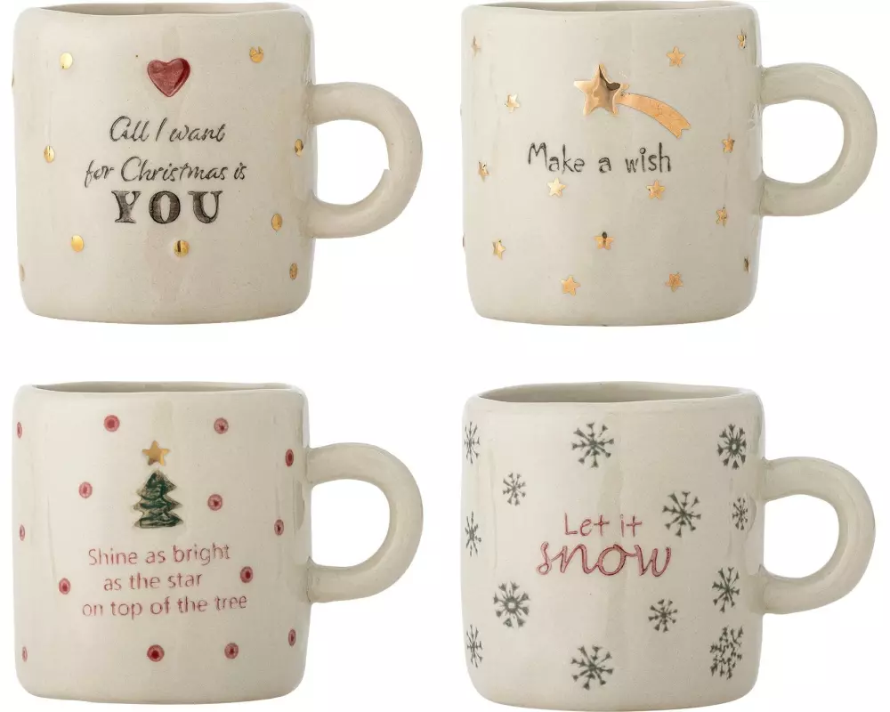 Bloomingville Tasse Christy 4 Stück, 260 ml
