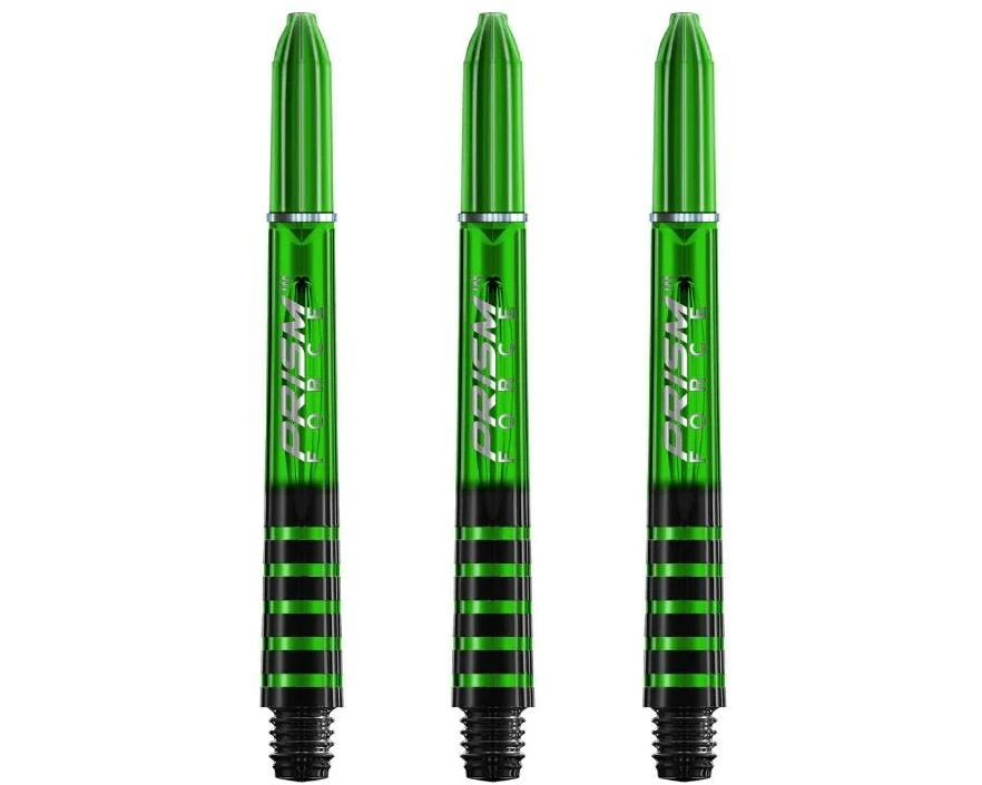 Winmau Shaft Prism Force Medium 47 mm, 3 Stück – Grün