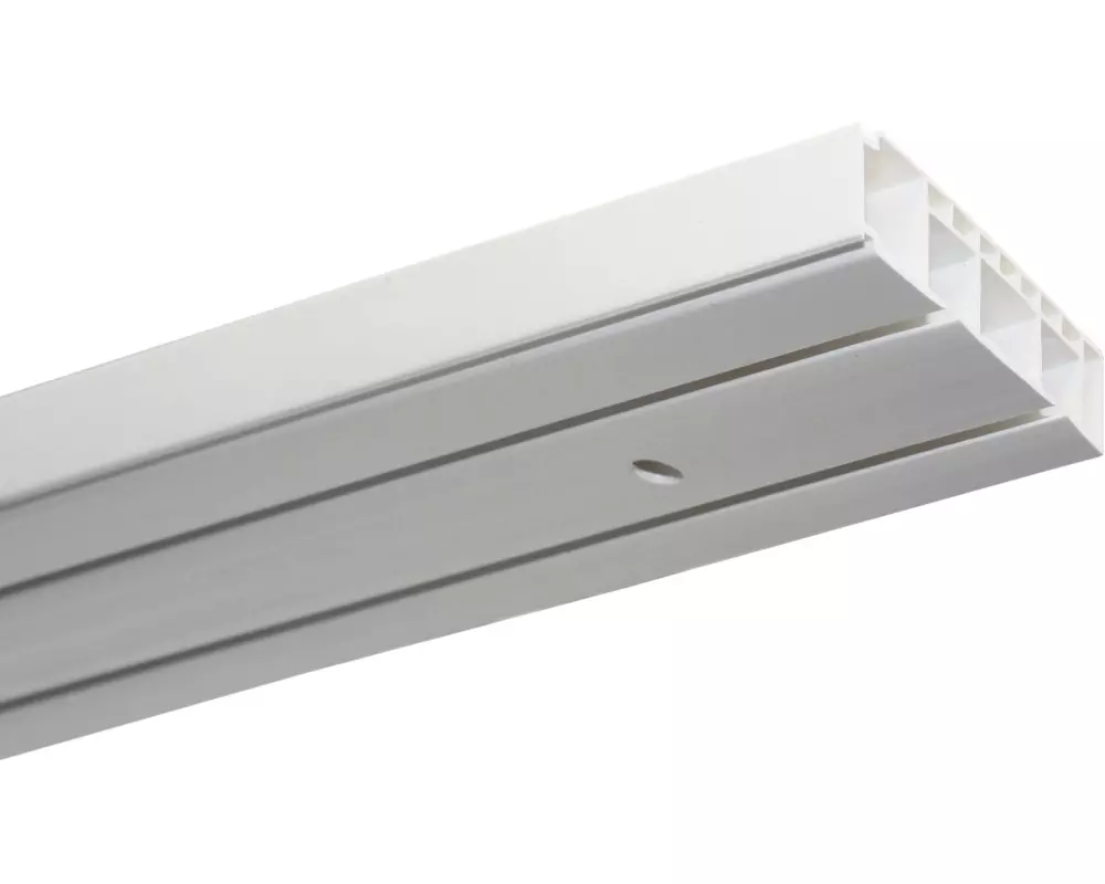 Gardinia Vorhangschiene Set GK2 2-Lauf 160 cm, Weiss