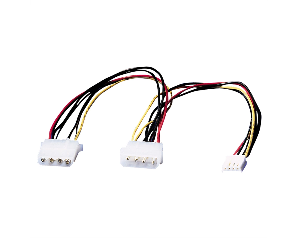 ROLINE Y-Kabel 4 pol. HDD / 4 pol. HDD + 4 pol. FDD, 0,3 m