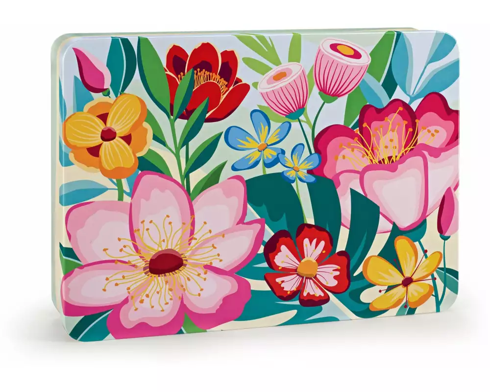 Läckerli Huus Geschenkdose Blumen 440 g