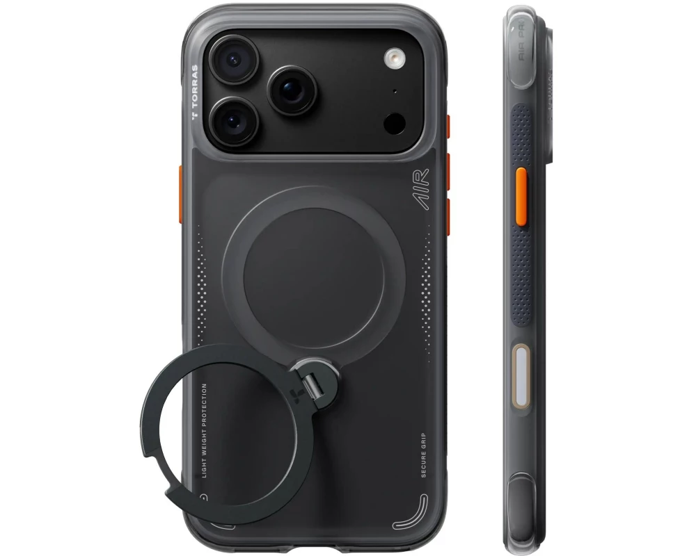 Torras Ostand Q3 Air iPhone 18 Pro Max, Schwarz