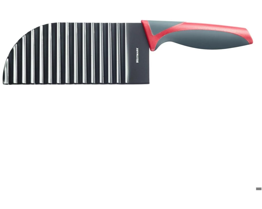 Westmark Wellenschnittmesser Grau/Rot