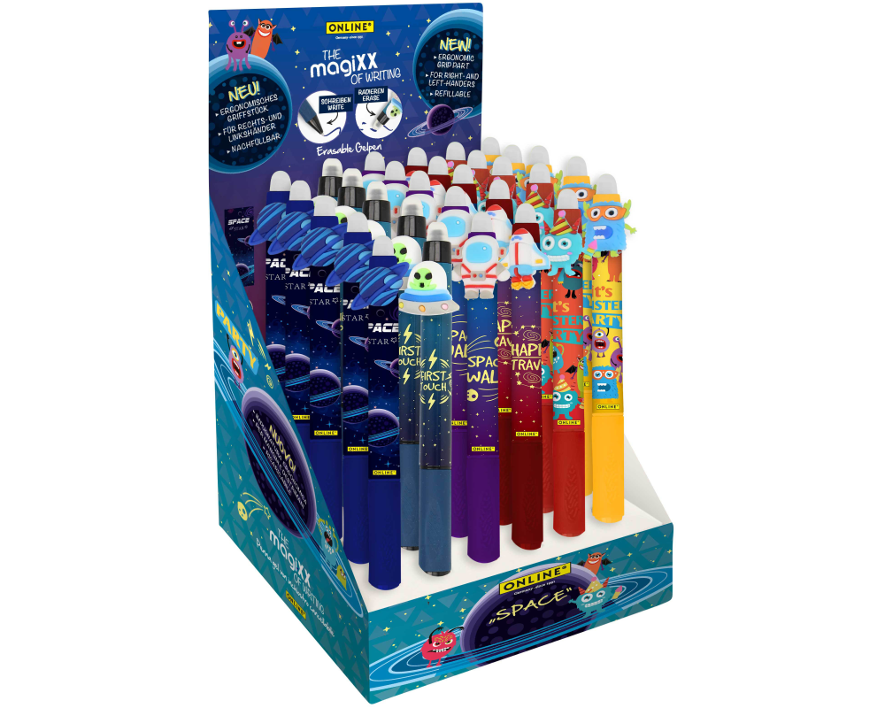 ONLINE Gelschreiber magiXX Fun Space 35395/30 Display, assortiert 30 Stück