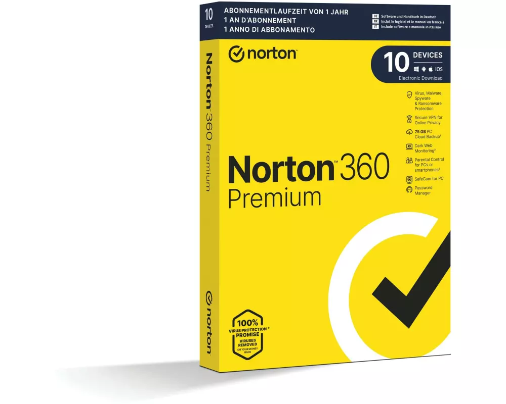 Norton Norton 360 Premium Box, 10 Device, 1 Jahr