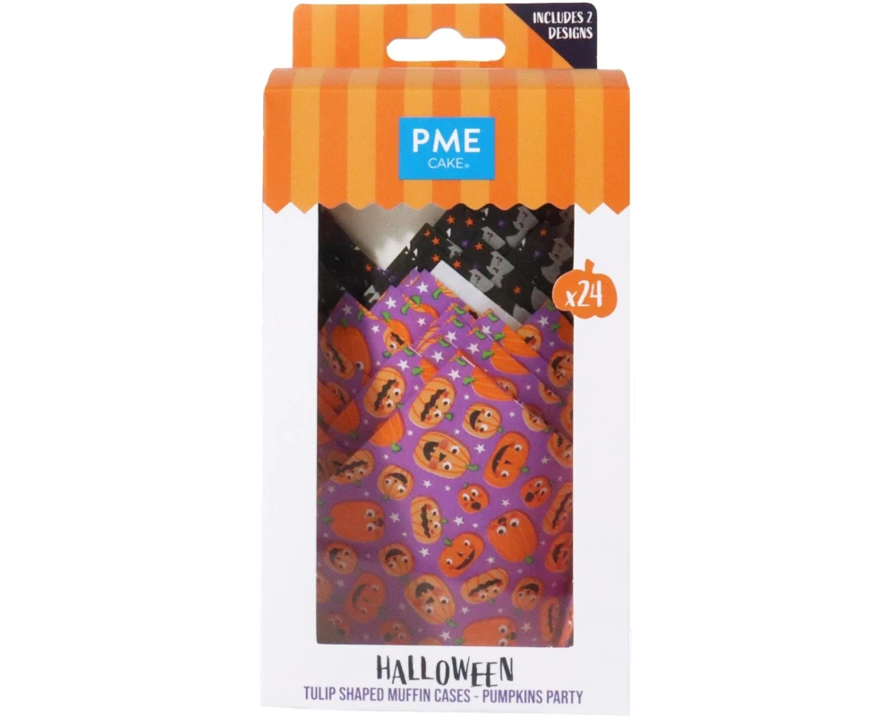 PME Muffin-Backform Kürbis Party 1 Stück, Mehrfarbig