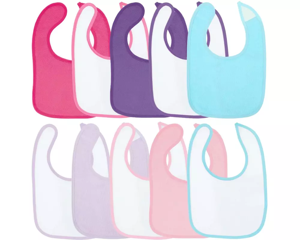 bieco Lätzchen 10er-Set, Einhorn 30 x 21 cm