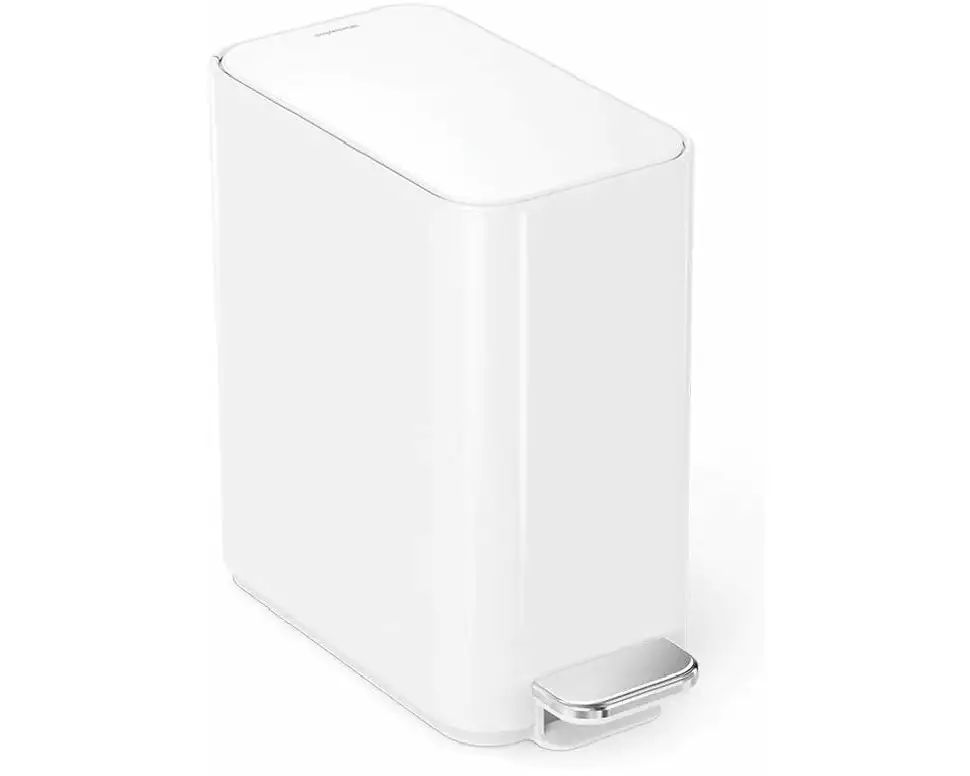 Simplehuman Treteimer 5 l, Weiss