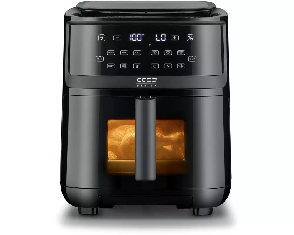 Caso Heissluft-Fritteuse AirFry & Steam 700 7 l, Schwarz