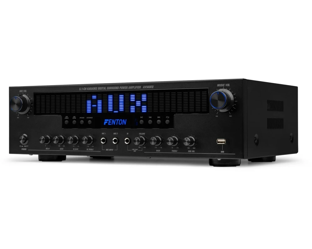 Audizio AV560EQ Home Cinema Verstärker, 5.1, EQ, Schwarz