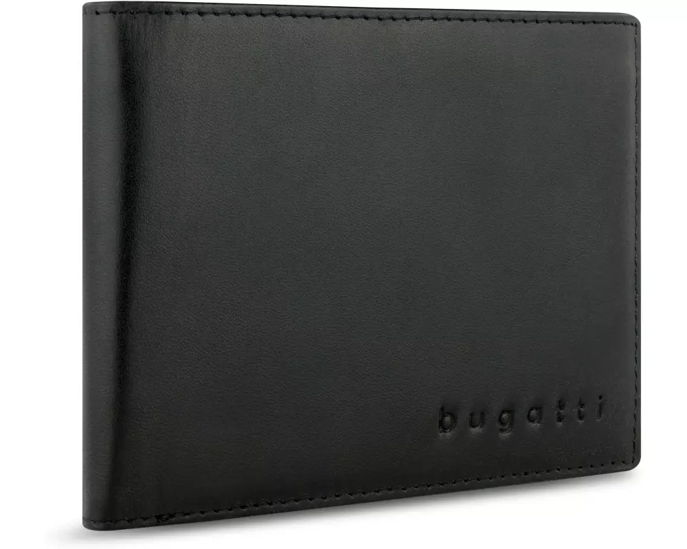 Bugatti Portemonnaie Super Slim RFID - Scheintasche Schwarz