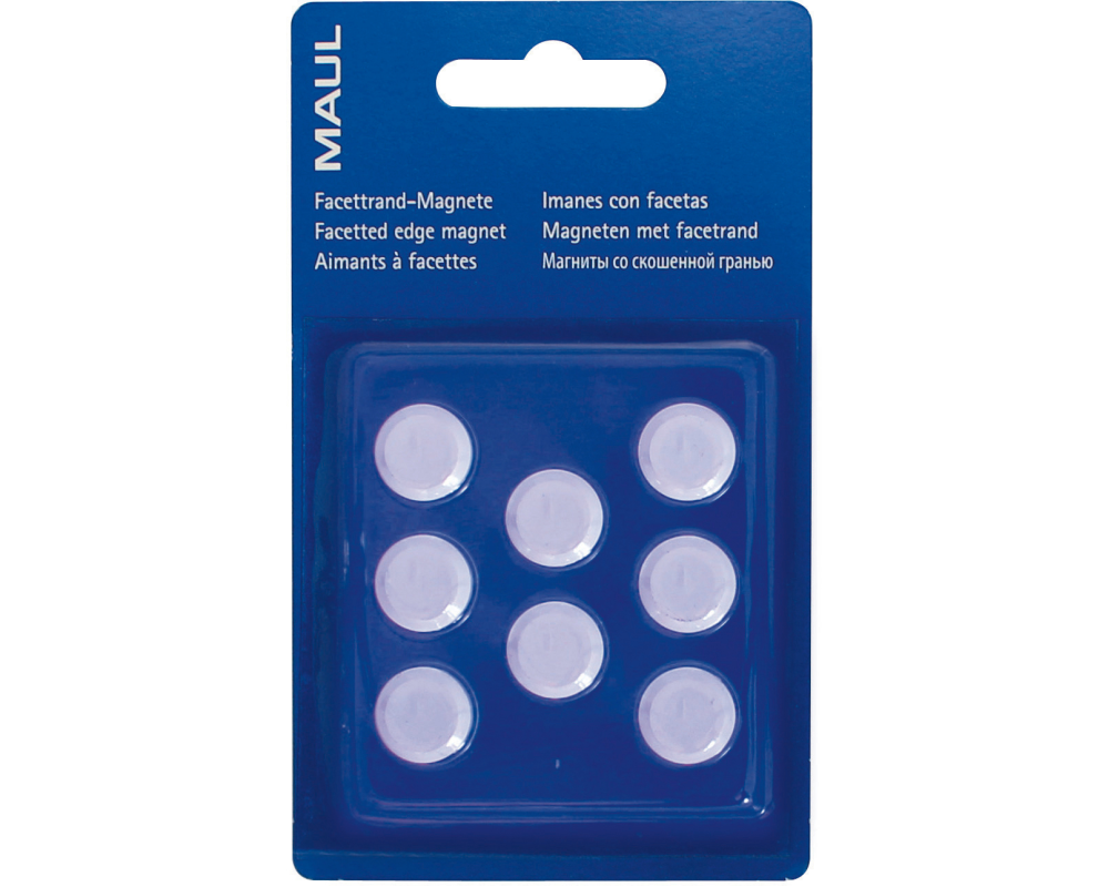 MAUL Magnete 15mm 6175202 weiss 8 Stück