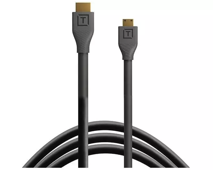Tether Tools Kabel TetherPro HDMI Mini zu HDMI 2.0, 3 m Schwarz